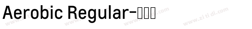 Aerobic Regular字体转换